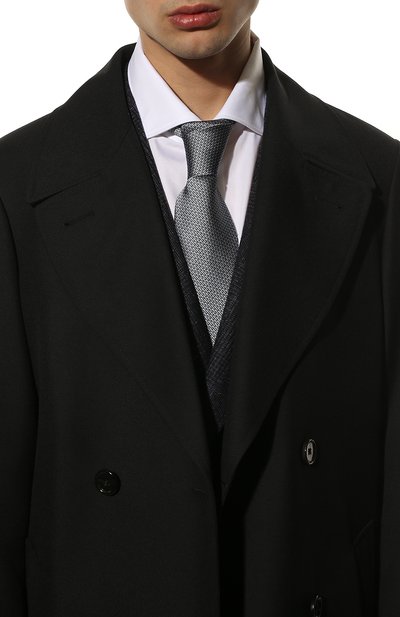Шелковый галстук TOM FORD серо-голубого цвета по цене 23850 руб., арт. 3TF22/XTF, фото 2 Шелковый галстук TOM FORD, арт. 3TF22/XTF, фото 2