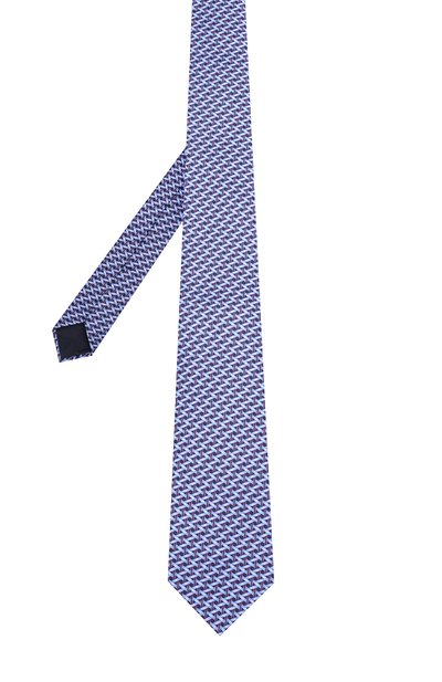 Шелковый галстук с узором ZILLI, арт. 50061/TIE, фото 2
