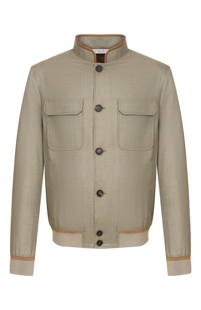 Мужской бомбер из шелка и шерсти STEFANO RICCI, арт. M7J6100110/KL003U_001