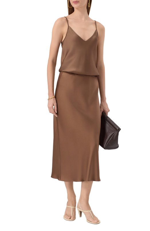 Атласный топ Antonelli Firenze P5498/355C Коричневый  P5498/355C Фото 2