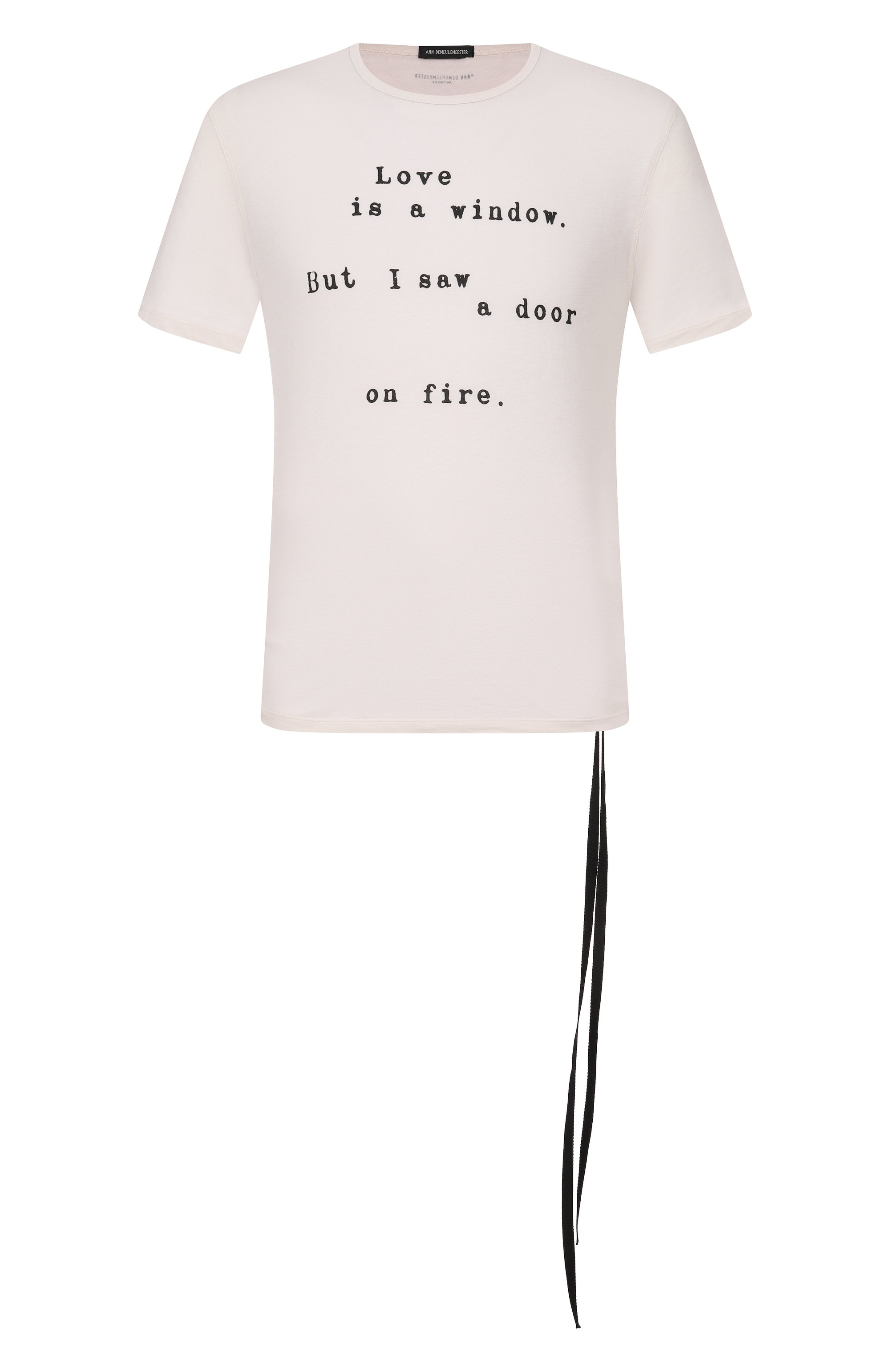 Хлопковая футболка ANN DEMEULEMEESTER, арт. B0013824/FA206, фото 1