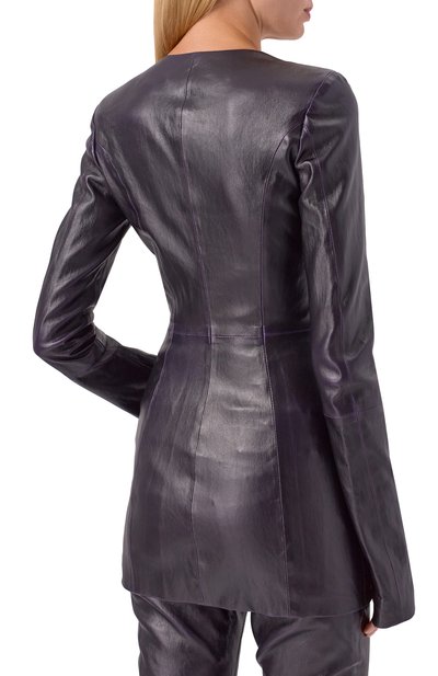 Кожаная куртка THE ATTICO, арт. 247WCG77/L099, фото 4