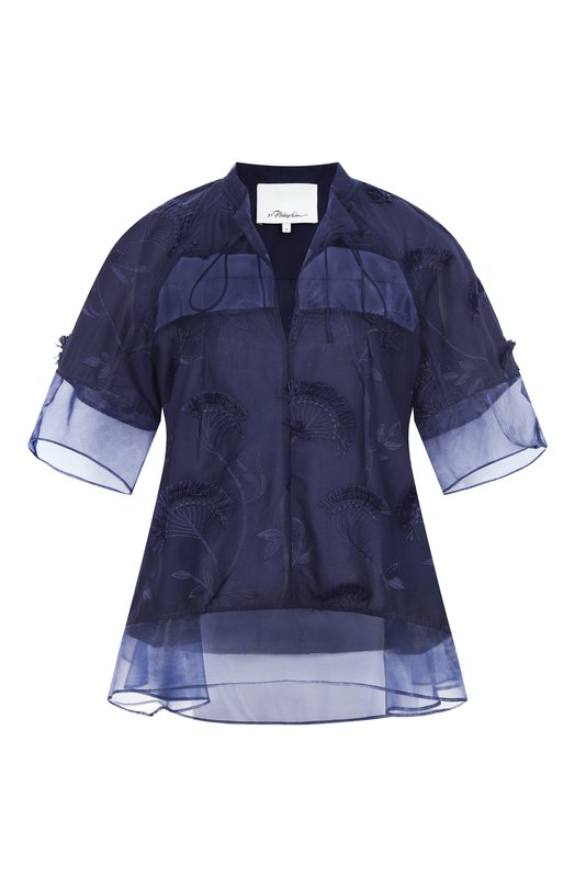 Хлопковая блузка 3.1 Phillip Lim P251-21712FCV Синий P251-21712FCV