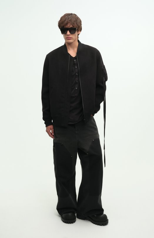 Хлопковая рубашка Ann Demeulemeester B0013483/FA026 Чёрный  B0013483/FA026 Фото 6