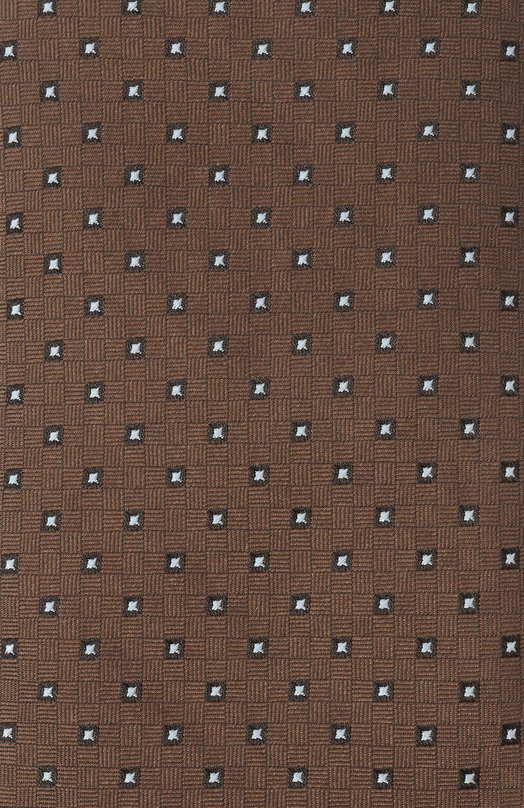 Шелковый галстук Zilli CRAV02M0600VMGY00 Коричневый  CRAV02M0600VMGY00 Фото 4