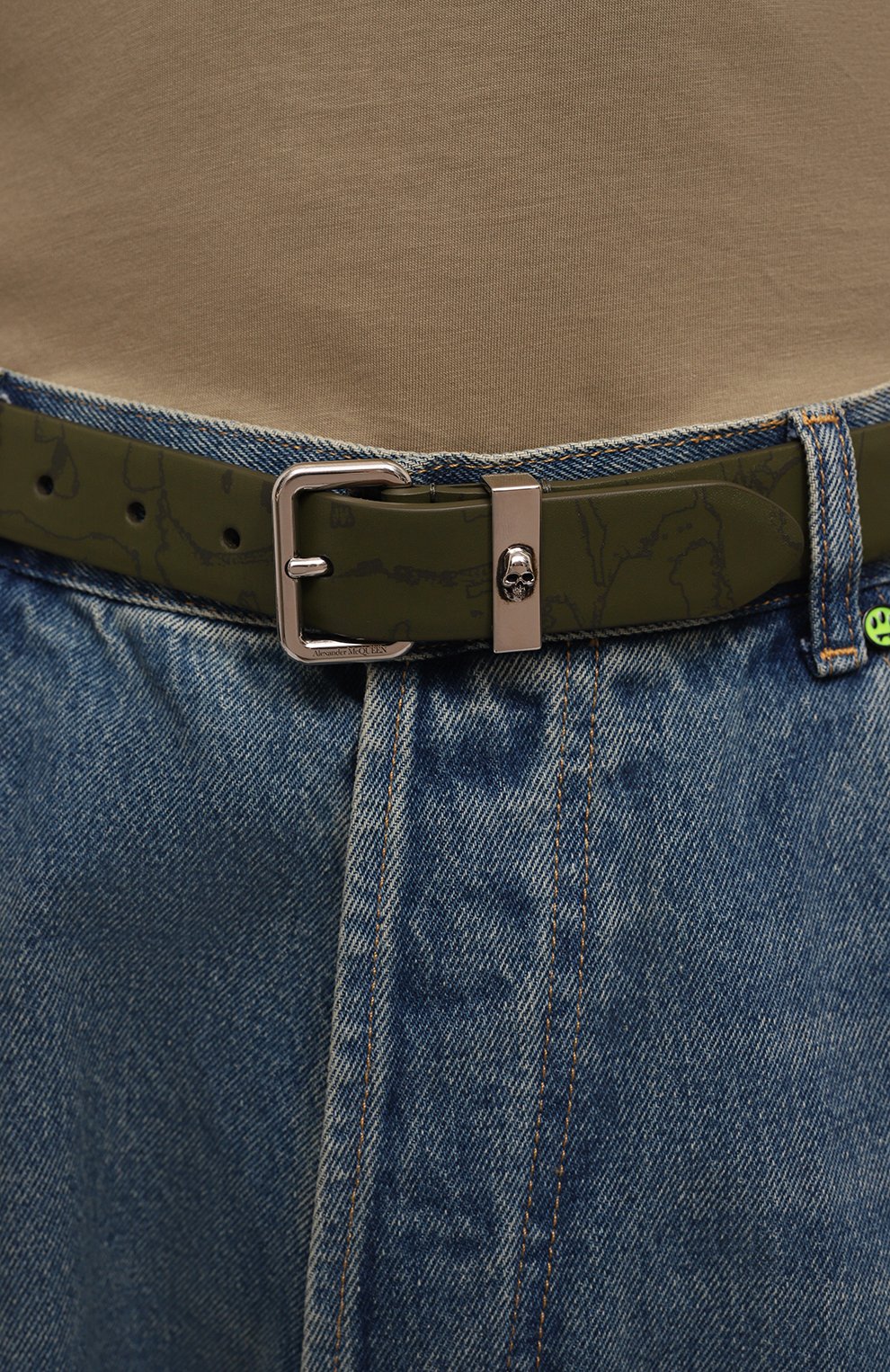 Кожаный ремень ALEXANDER MCQUEEN, арт. 647261/1AAQ4, фото 2