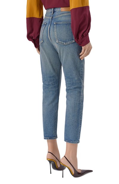 Джинсы SAINT LAURENT синего цвета по цене 154500 руб., арт. 813269/Y11CA, фото 4 Джинсы SAINT LAURENT, арт. 813269/Y11CA, фото 4