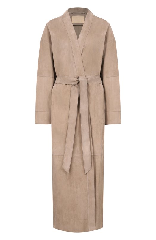 Замшевый тренч 12 STOREEZ 135926 Серый 135926