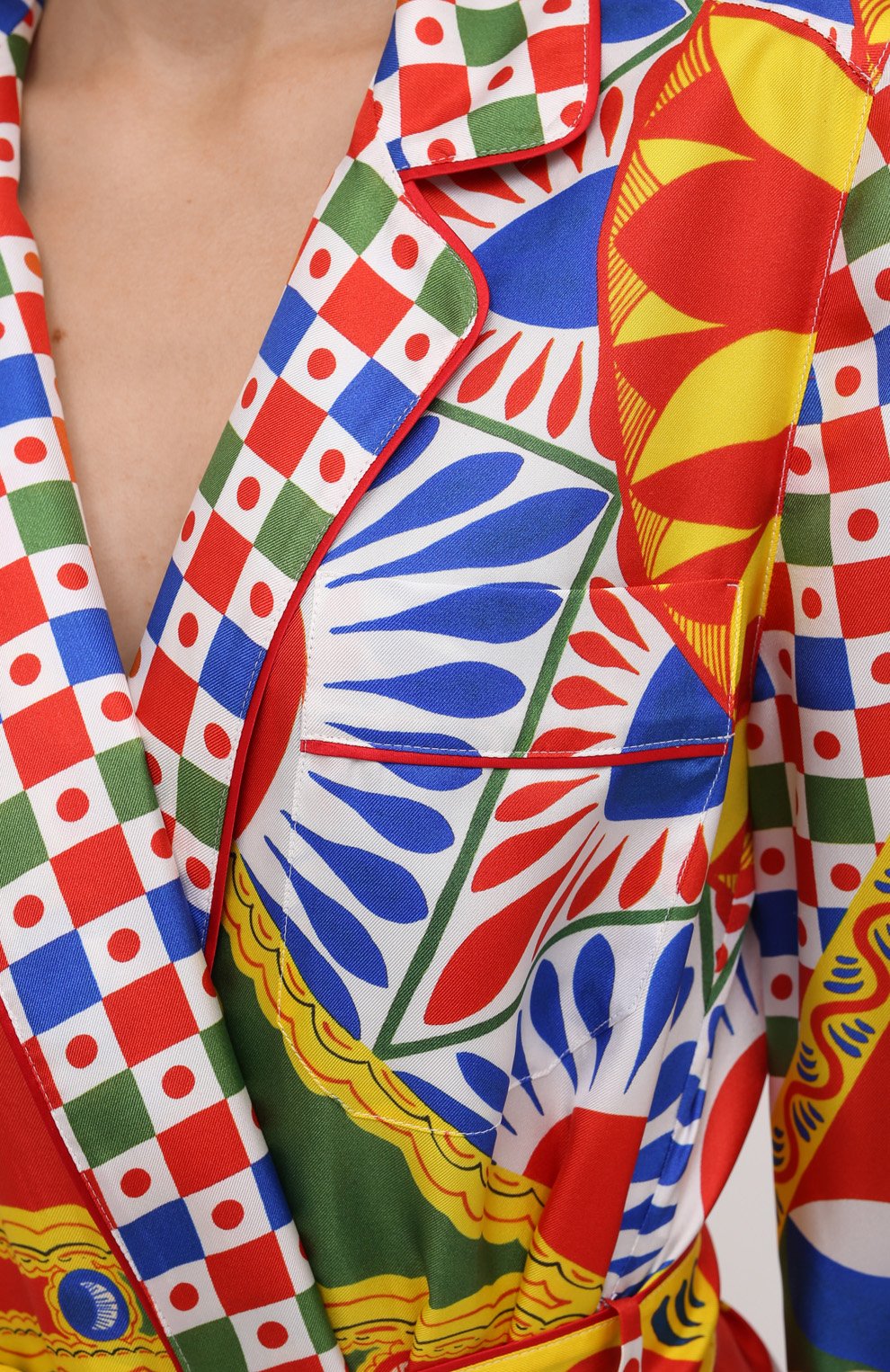 Шелковый халат DOLCE & GABBANA, арт. F0AH2T/GDS12, фото 5
