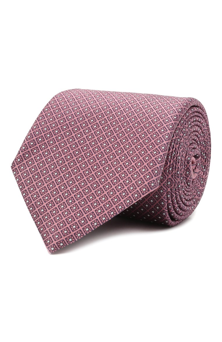 Мужской розовый шелковый галстук ZEGNA купить в интернет-магазине ЦУМ ...