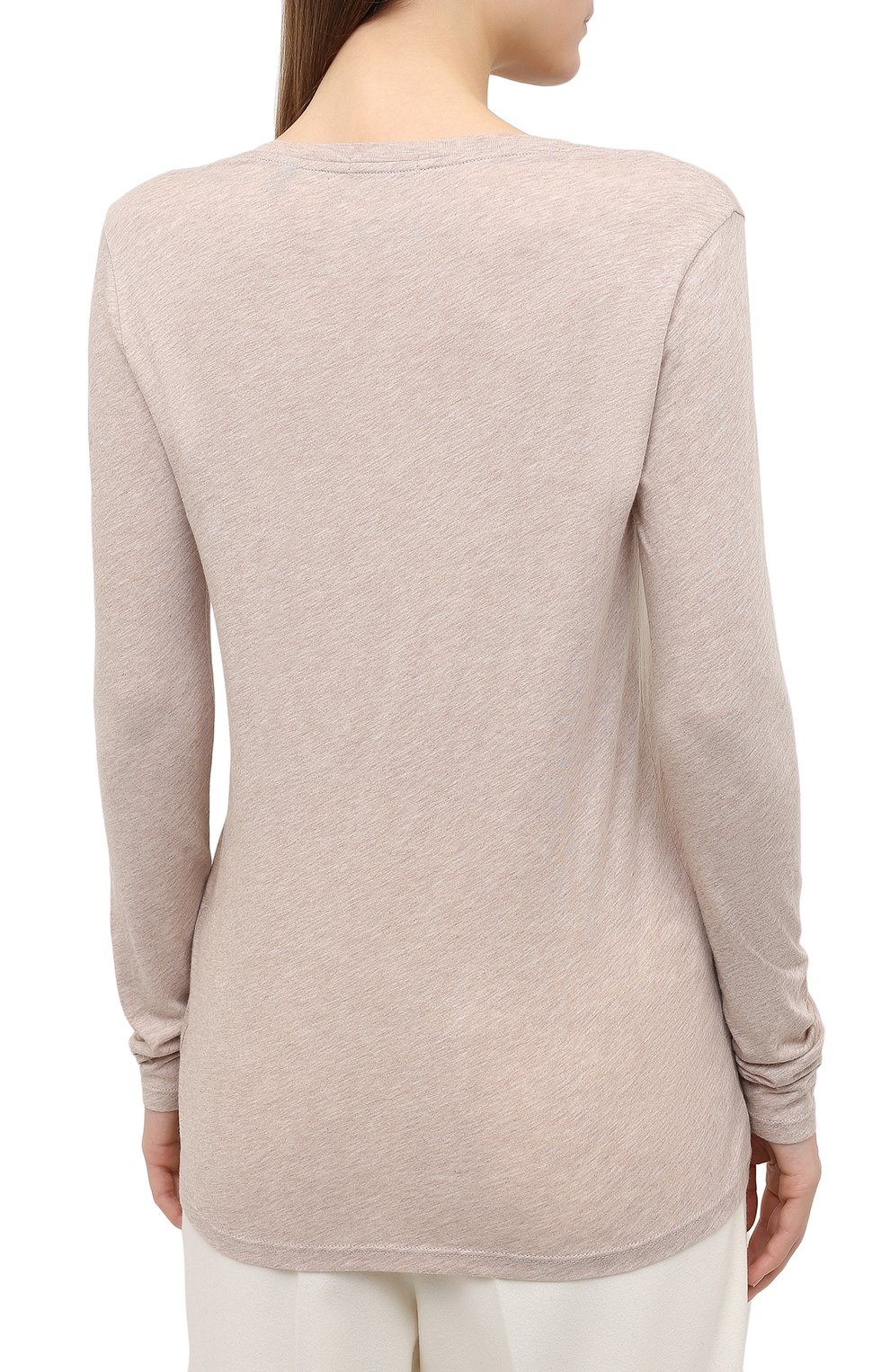Лонгслив ATM ANTHONY THOMAS MELILLO бежевого цвета по цене 23150 руб., арт. AW1369-EAL, фото 4 Лонгслив ATM ANTHONY THOMAS MELILLO, арт. AW1369-EAL, фото 4
