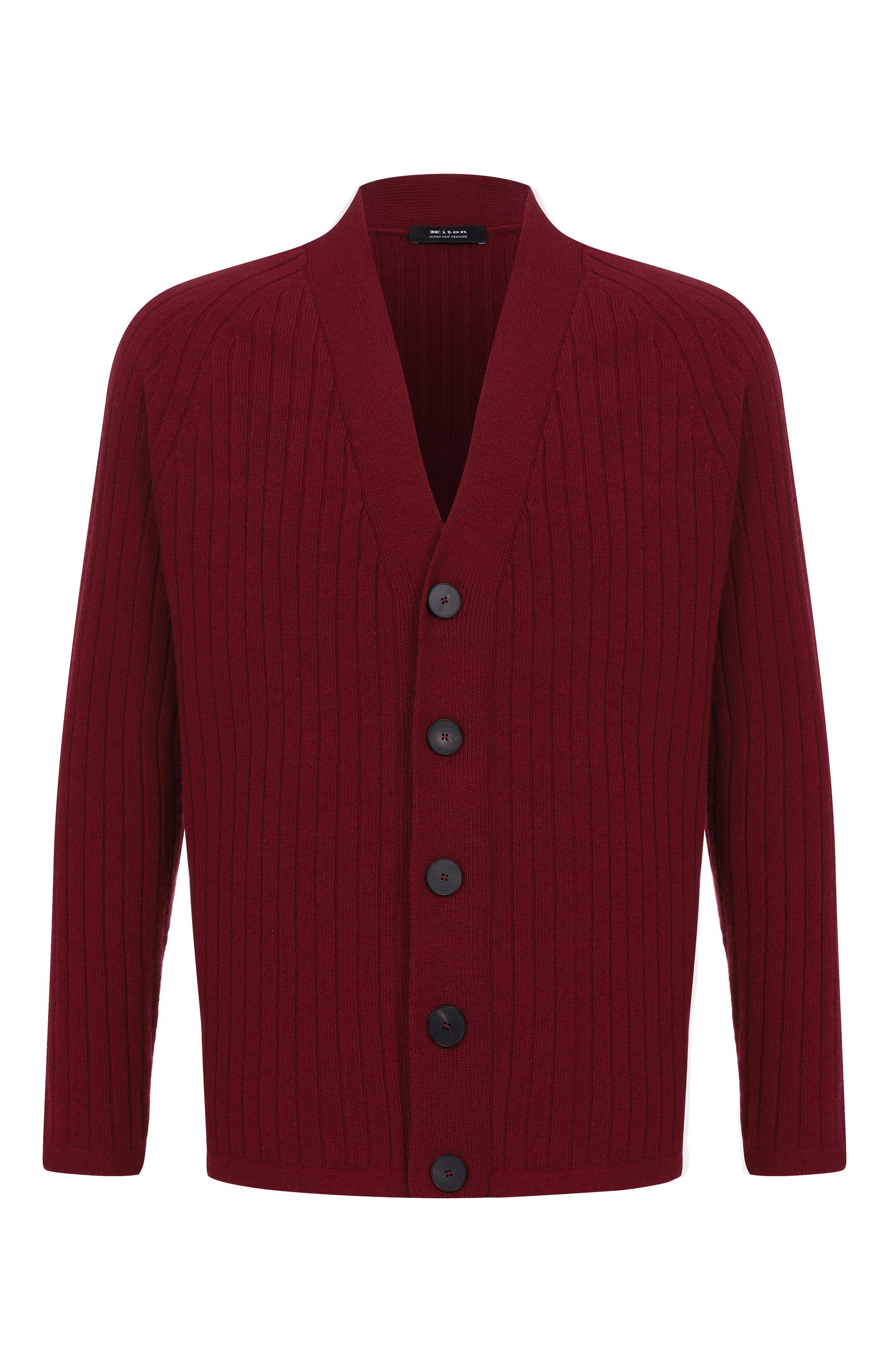 Шерстяной кардиган KITON бордового цвета по цене 172500 руб., арт. UMM065208, фото 1 Шерстяной кардиган KITON, арт. UMM065208, фото 1