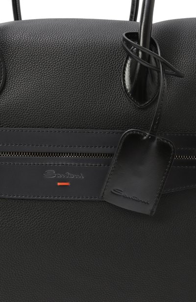 Сумка SANTONI черного цвета по цене 308000 руб., арт. UIBGA2646BS-ACSU, фото 3 Сумка SANTONI, арт. UIBGA2646BS-ACSU, фото 3