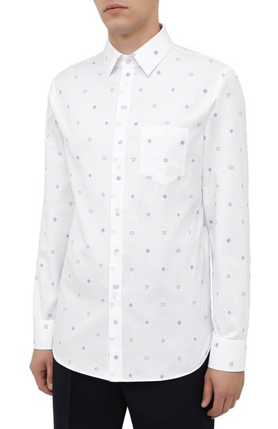 Хлопковая рубашка GUCCI, арт. 625883/ZAEDI, фото 3