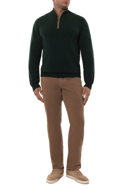 Кашемировый джемпер Kiton UMK0524K140 Зелёный  UMK0524K140 Фото 2