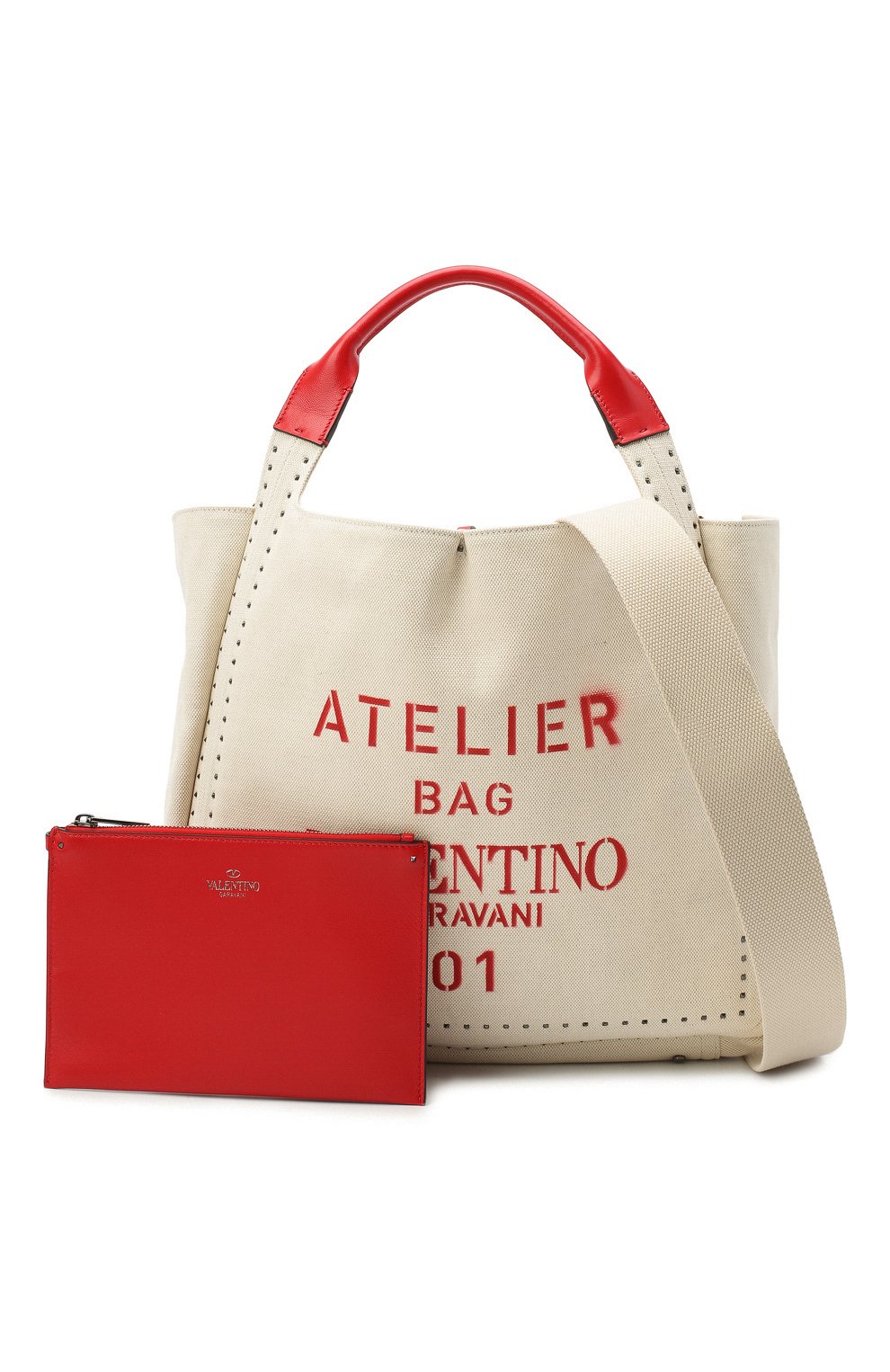Сумка-шопер atelier medium VALENTINO бежевого цвета по цене 276000 руб., арт. UW0B0H85/NIZ, фото 7 Сумка-шопер atelier medium VALENTINO, арт. UW0B0H85/NIZ, фото 7