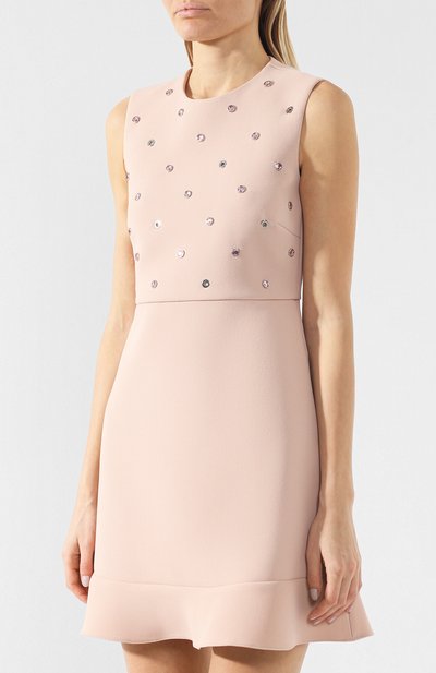 Платье с декоративной отделкой REDVALENTINO розового цвета по цене 48400 руб., арт. RR3VAB85/LCC, фото 3 Платье с декоративной отделкой REDVALENTINO, арт. RR3VAB85/LCC, фото 3