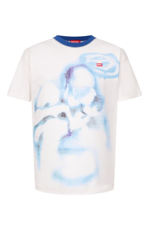 Хлопковая футболка Diesel A20420/0PLAT Белый A20420/0PLAT