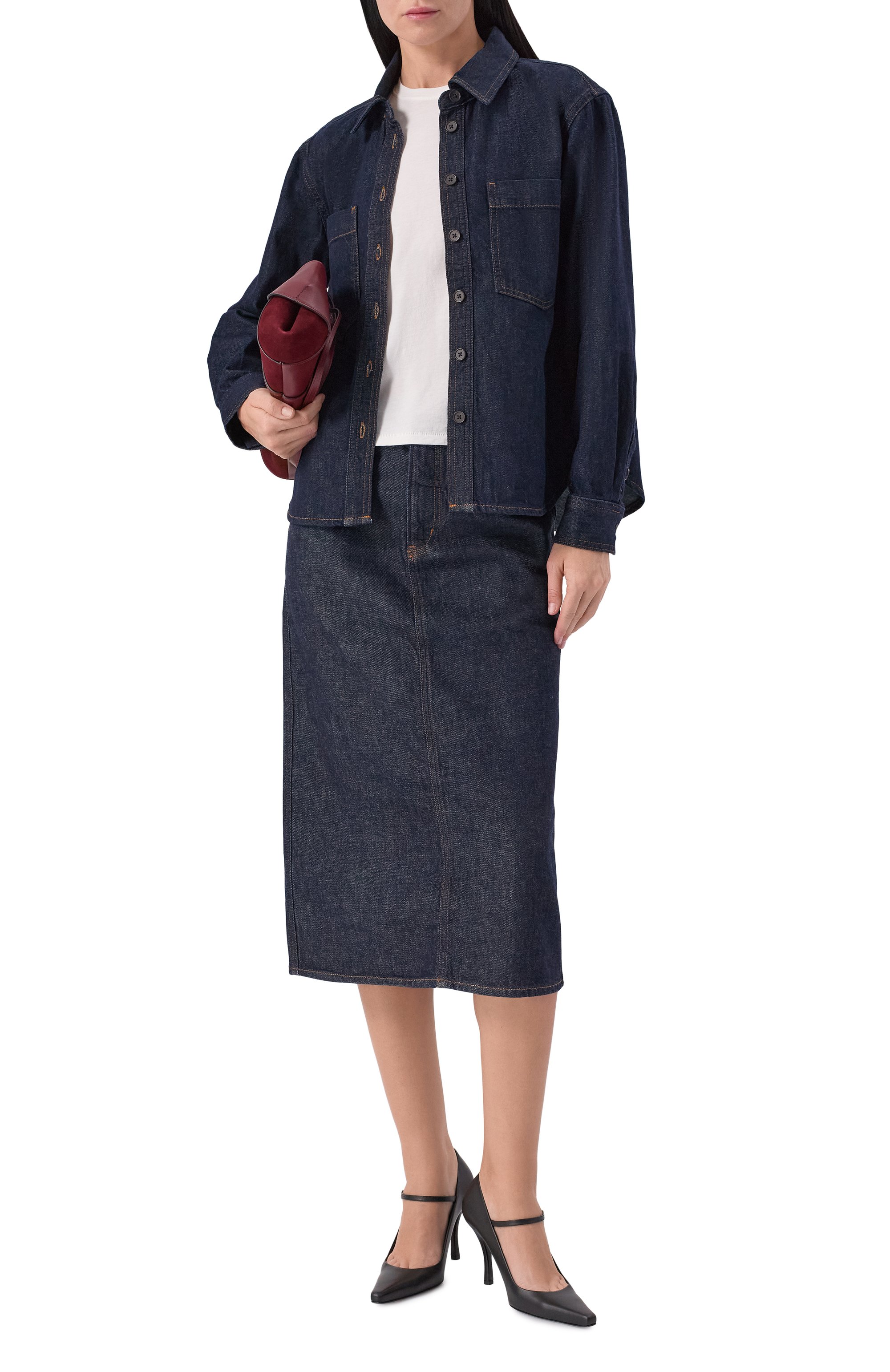 Джинсовая рубашка FRAME DENIM, арт. 7036216/THE P0LISHED SHIRT, фото 2