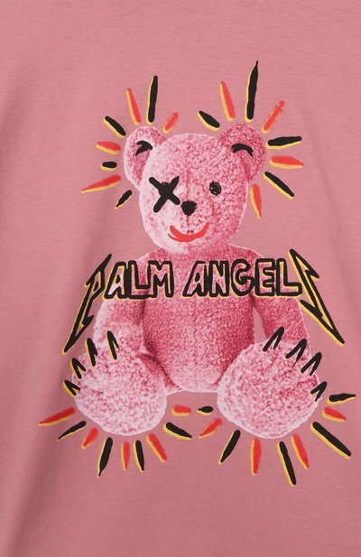 Хлопковая футболка PALM ANGELS, арт. PGAA001F25JER002, фото 3