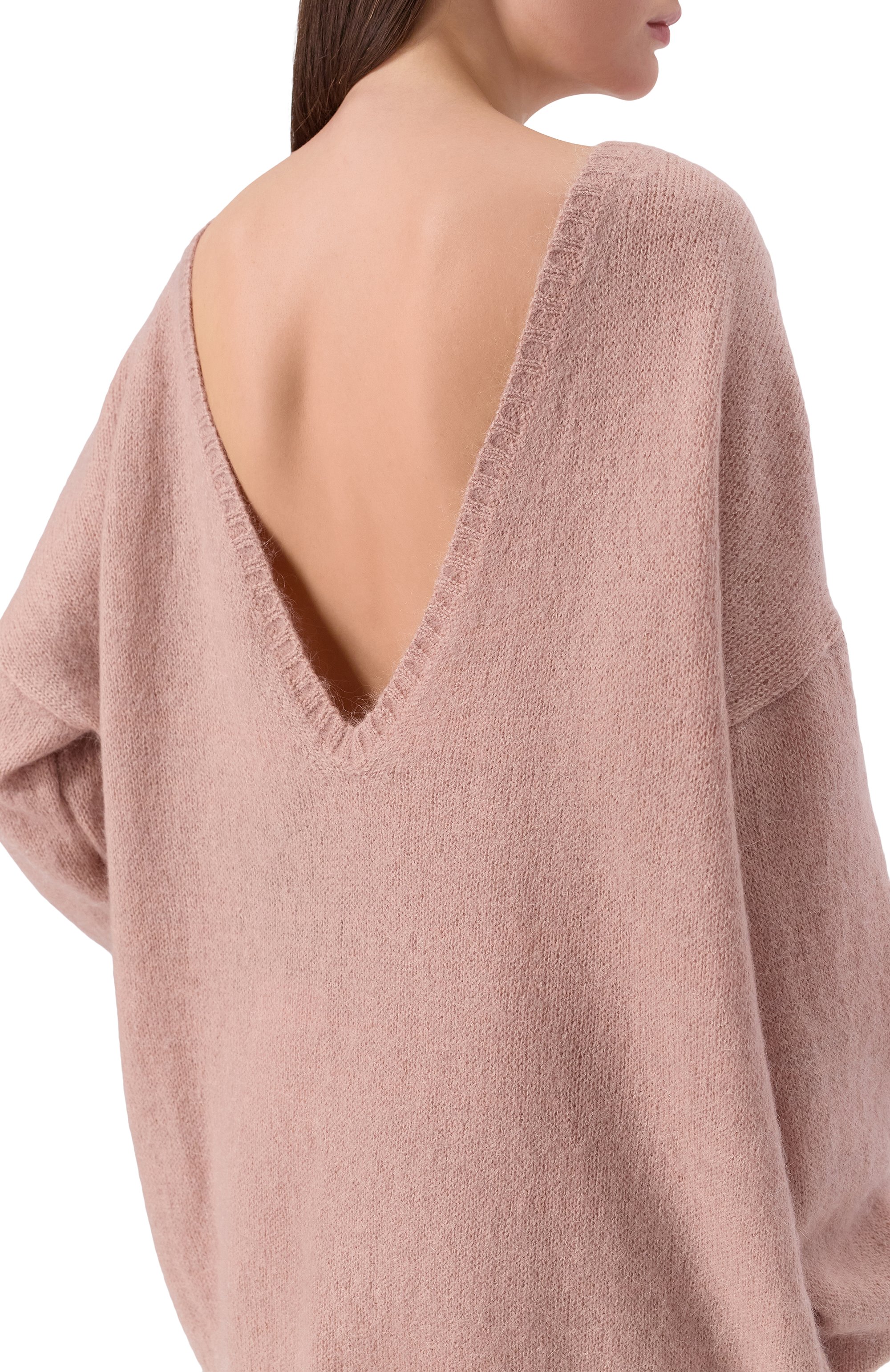 Шерстяной пуловер LEFFERS розового цвета по цене 79000 руб., арт. 46.52.93.15.27, фото 5 Шерстяной пуловер LEFFERS, арт. 46.52.93.15.27, фото 5