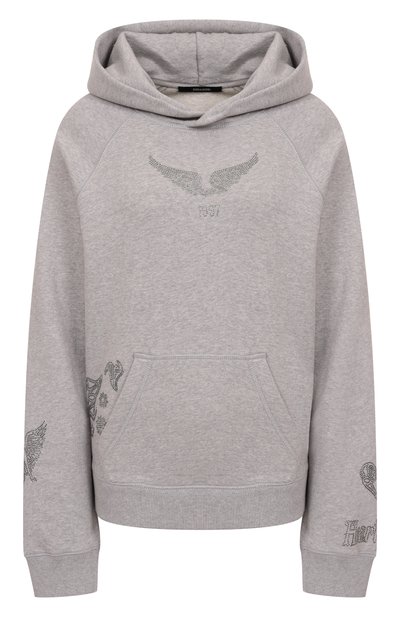 Хлопковое худи ZADIG AND VOLTAIRE, арт. JWSS01665, фото 1