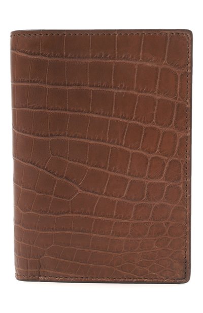 Обложка для паспорта из кожи крокодила RUBEUS MILANO, арт. 07 PORPASSBROW01, фото 1