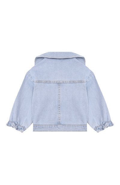 Джинсовая куртка BILLIEBLUSH голубого цвета по цене 13850 руб., арт. U21765, фото 2 Джинсовая куртка BILLIEBLUSH, арт. U21765, фото 2