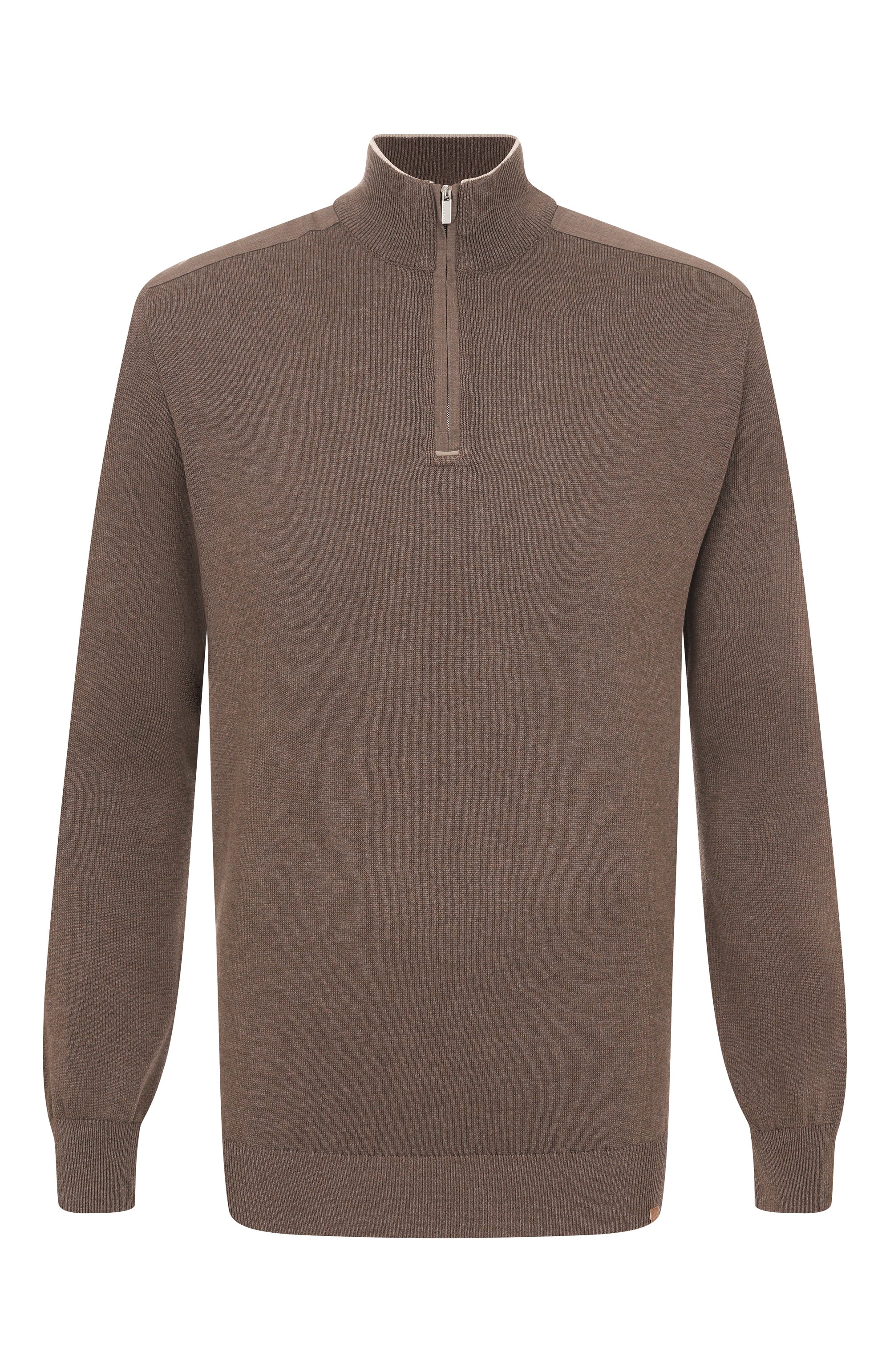 Джемпер из шелка и хлопка PAUL&SHARK коричневого цвета по цене 95050 руб., арт. 25411631/XXL, фото 1 Джемпер из шелка и хлопка PAUL&SHARK, арт. 25411631/XXL, фото 1