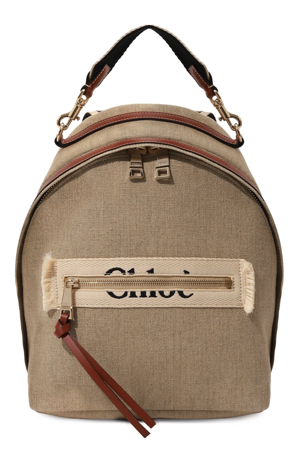 Рюкзак woody CHLOÉ светло-коричневого цвета по цене 214000 руб., арт. CHC23AS379/L06, фото 1 Рюкзак woody CHLOÉ, арт. CHC23AS379/L06, фото 1