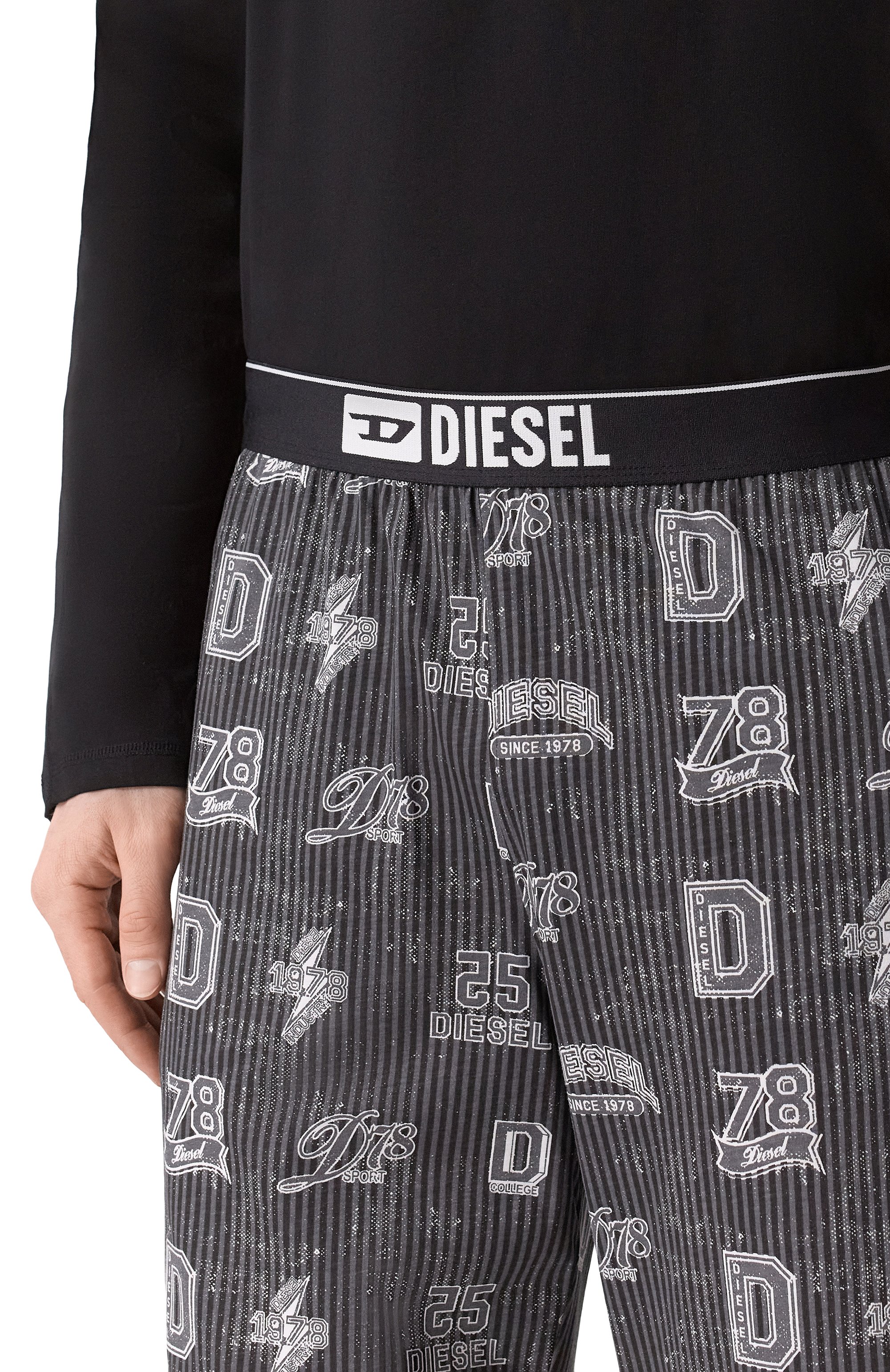 Хлопковая пижама DIESEL, арт. A21402/0LKDL, фото 4