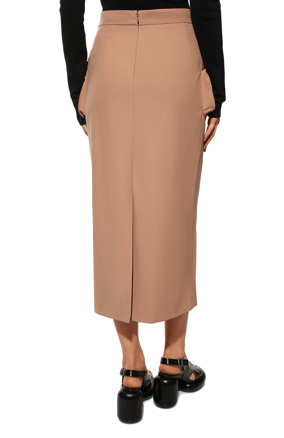 Юбка DRIES VAN NOTEN бежевого цвета по цене 64800 руб., арт. 221-010820-4036, фото 4 Юбка DRIES VAN NOTEN, арт. 221-010820-4036, фото 4