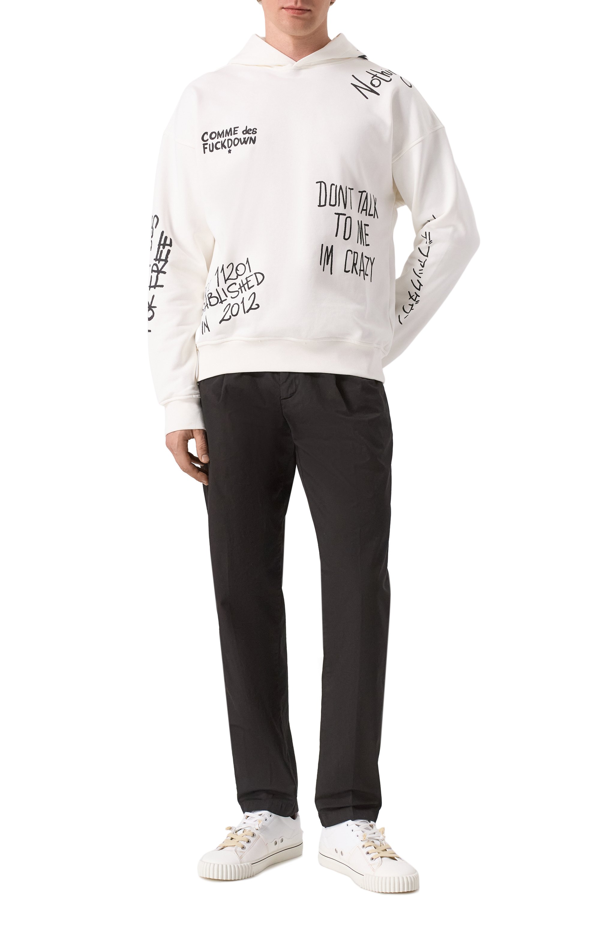 Хлопковое худи COMME DES FUCKDOWN, арт. CFABM01550, фото 2