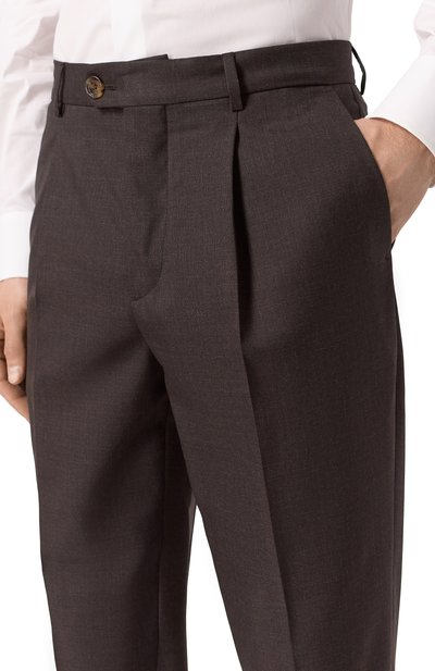 Шерстяные брюки BRUNELLO CUCINELLI, арт. MB407E1450, фото 5