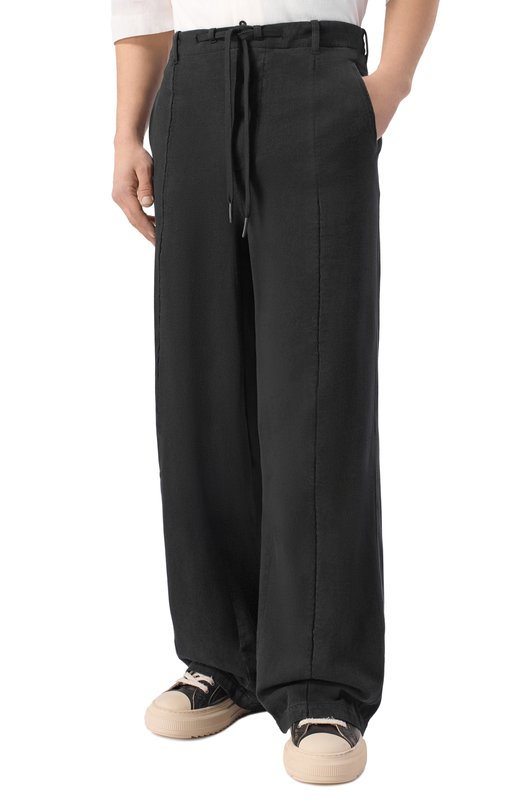 Хлопковые брюки Andrea Ya'aqov 26MG0W11 Чёрный  26MG0W11 Фото 3