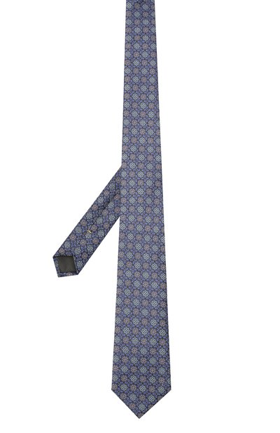 Шелковый галстук CANALI синего цвета по цене 14650 руб., арт. 18/HJ03402, фото 3 Шелковый галстук CANALI, арт. 18/HJ03402, фото 3
