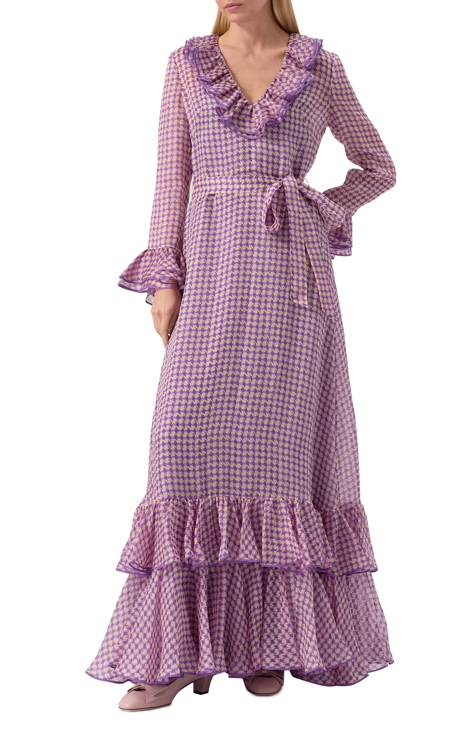 Шелковое платье VALENTINO, арт. 6B3VDKR695L, фото 3