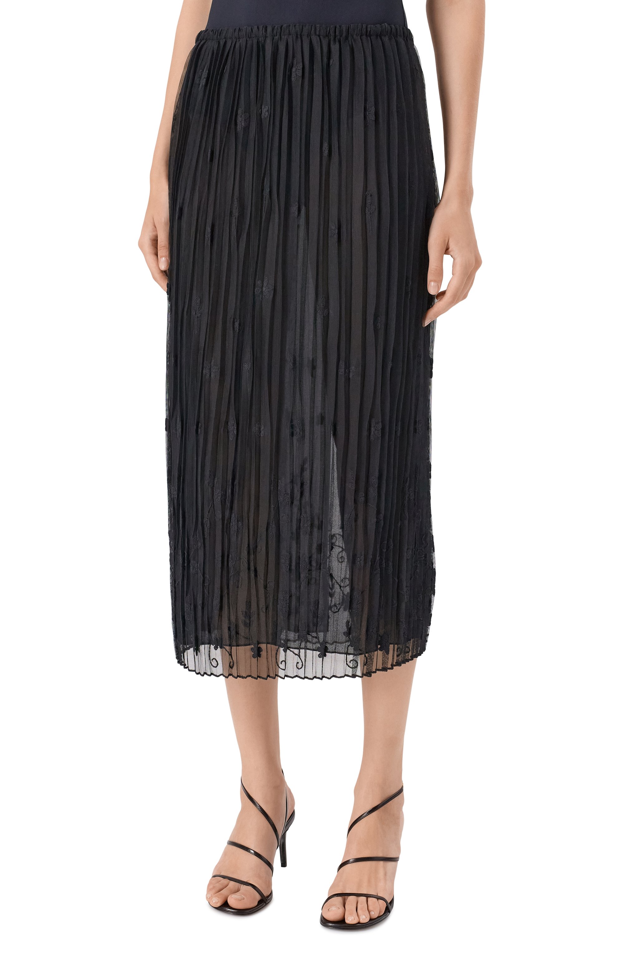 Плиссированная юбка TOTEME, арт. 253-WRB0292-FB0431, фото 3