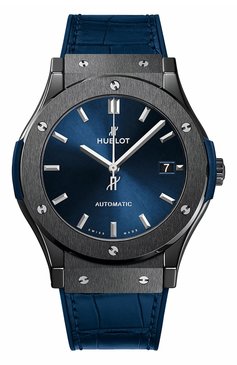 Мужские часы classic fusion ceramic blue HUBLOT бесцветного цвета, арт. 511.CM.7170.LR | Фото 1 (Цвет циферблата: Синий; Механизм: Автомат; Нос: Не проставлено; Региональные ограничения белый список (Axapta Mercury): Не проставлено)