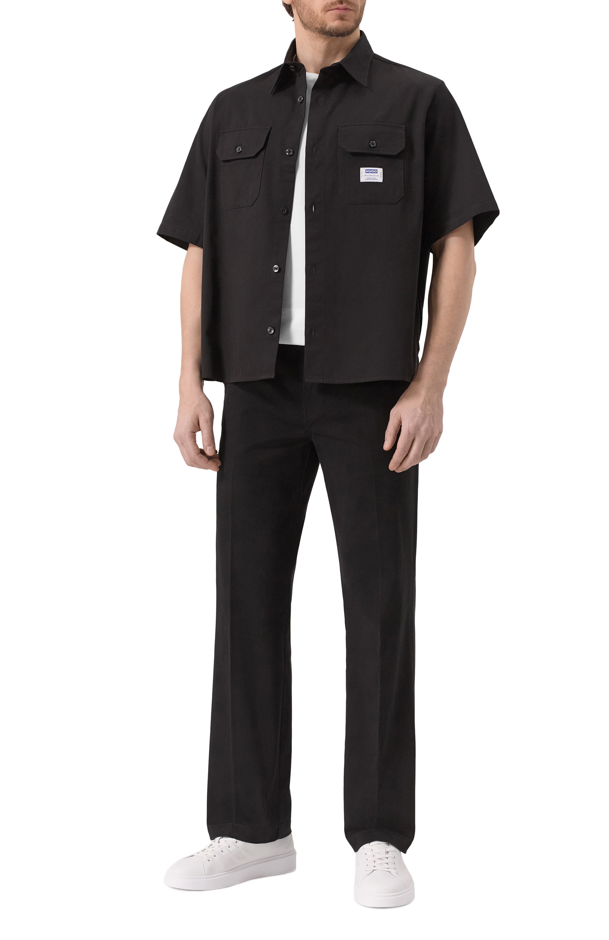 Хлопковая рубашка HUGO BLUE, арт. 50517871, фото 2