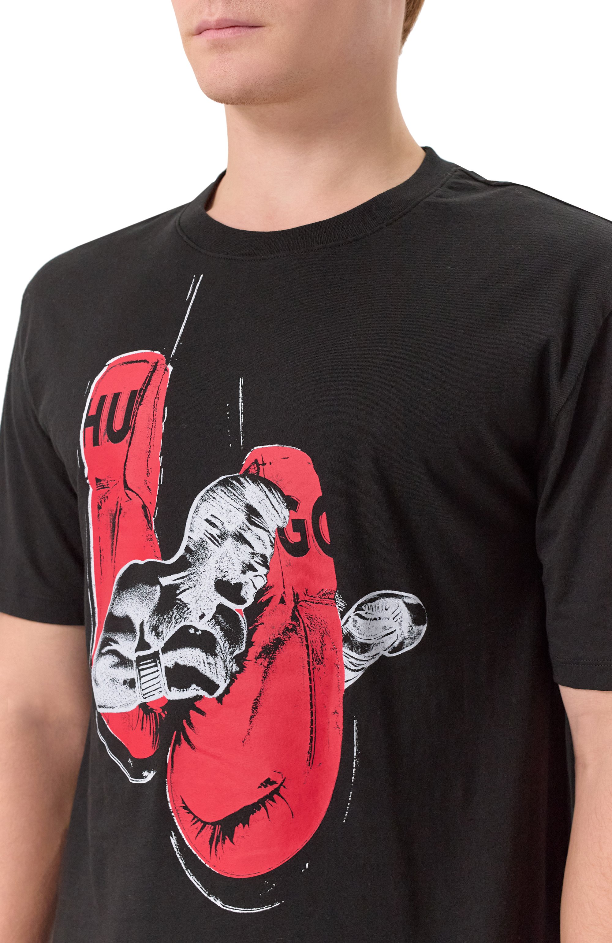 Хлопковая футболка HUGO, арт. 50542560, фото 5