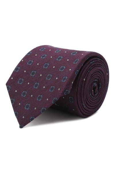 Мужской галстук из шелка и шерсти ZEGNA, арт. Z8E30/18H