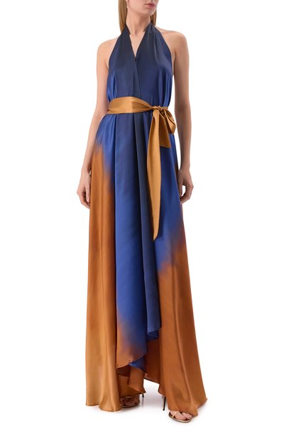 Атласное платье KITON, арт. D59362K0909E01, фото 3