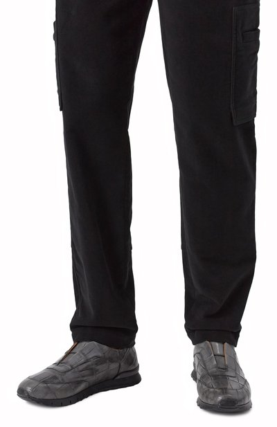 Кроссовки из кожи аллигатора KITON, арт. USSA107N0010220000, фото 3