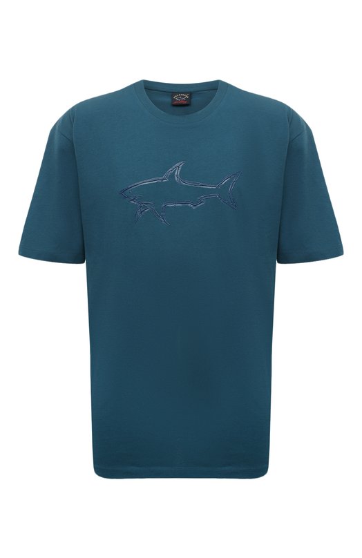 

Хлопковая футболка Paul&Shark, Синий