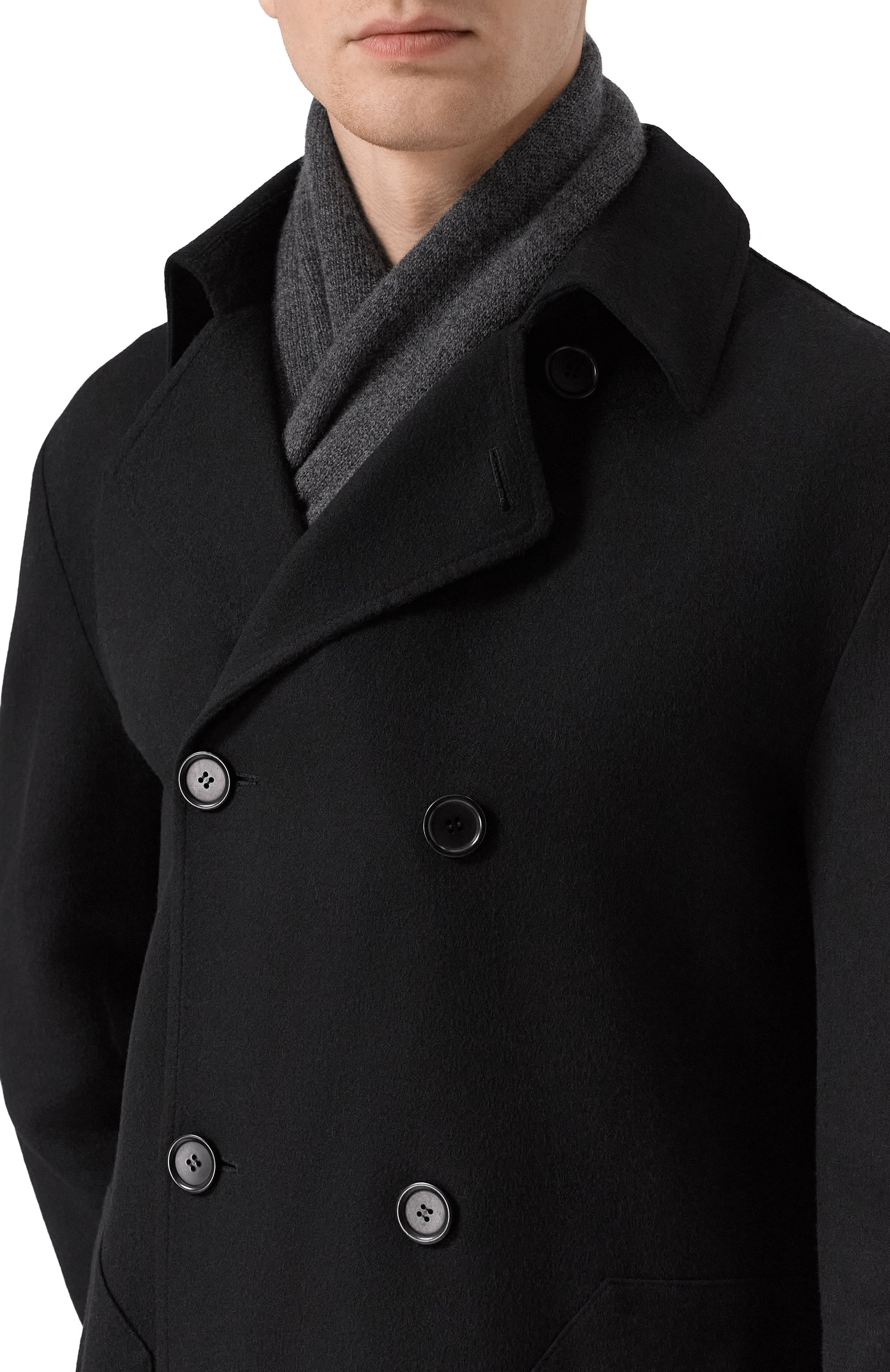 Двусторонний шарф из кашемира ANDREA CAMPAGNA, арт. 098B11, фото 2