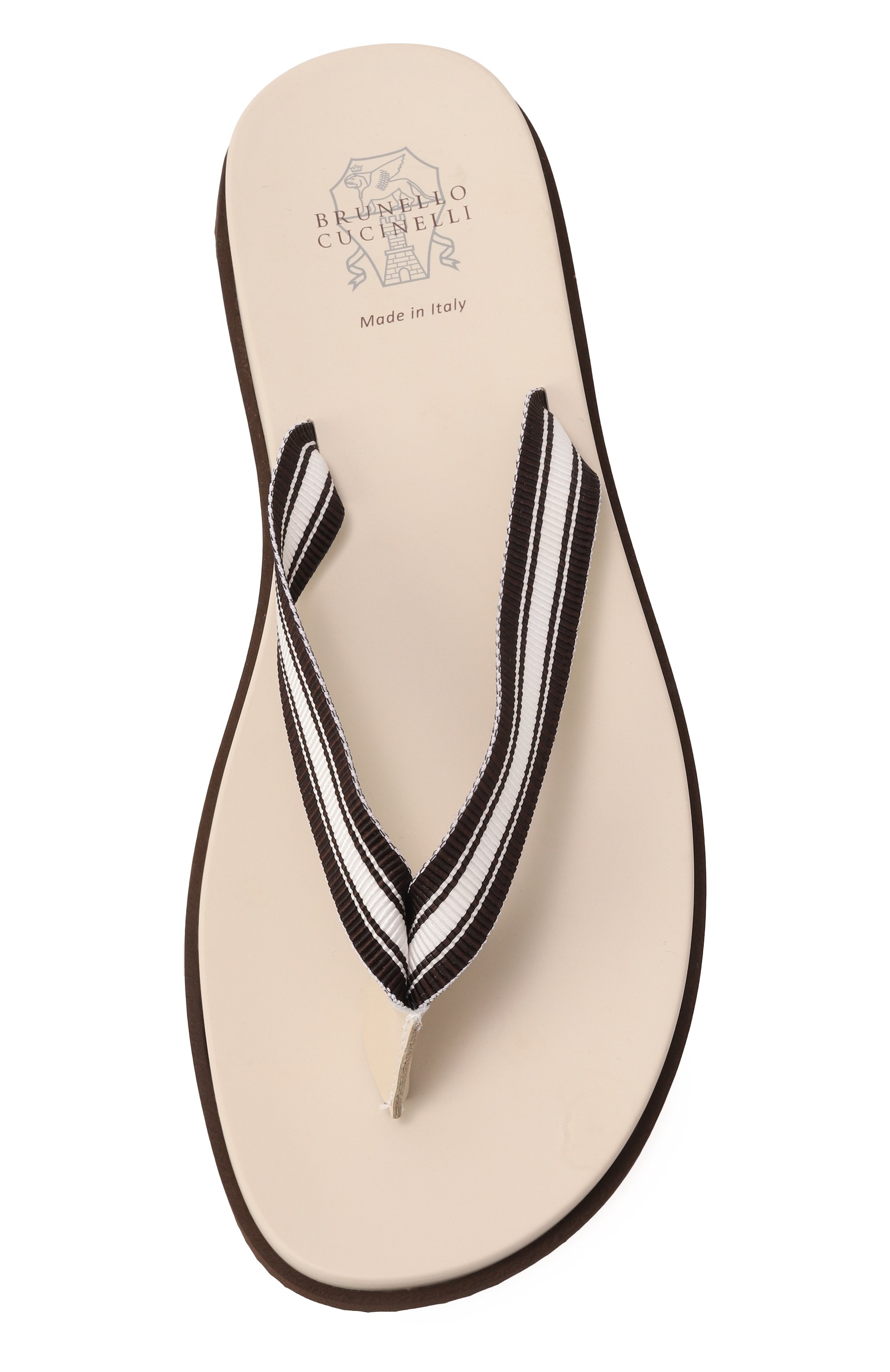 Комбинированные шлепанцы BRUNELLO CUCINELLI, арт. MZUNAVH328, фото 6