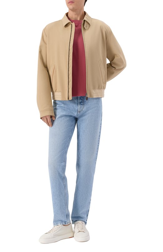Хлопковая футболка Brunello Cucinelli M0B131308 Розовый  M0B131308 Фото 2