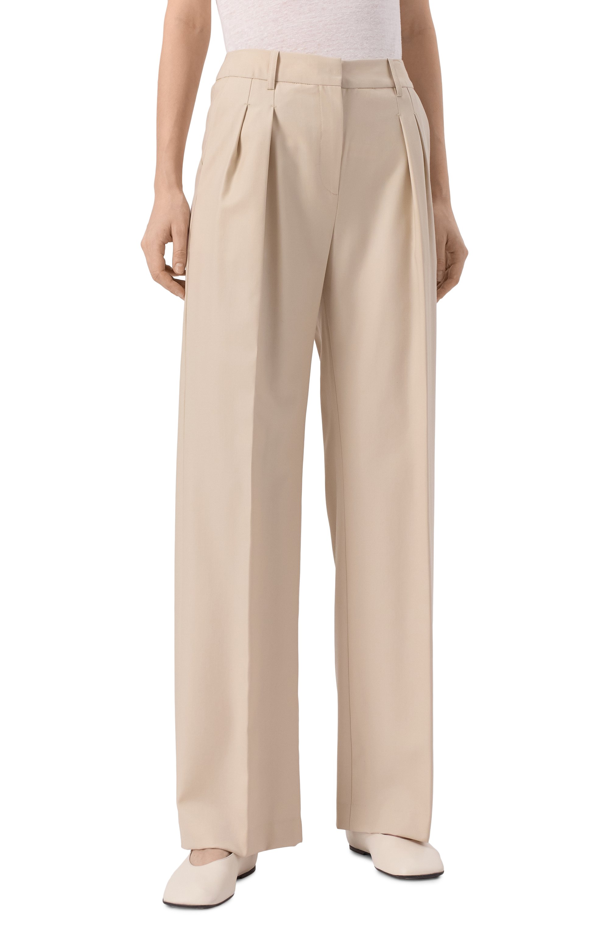 Шерстяные брюки LOULOU DE SAISON, арт. SBIRU, фото 3