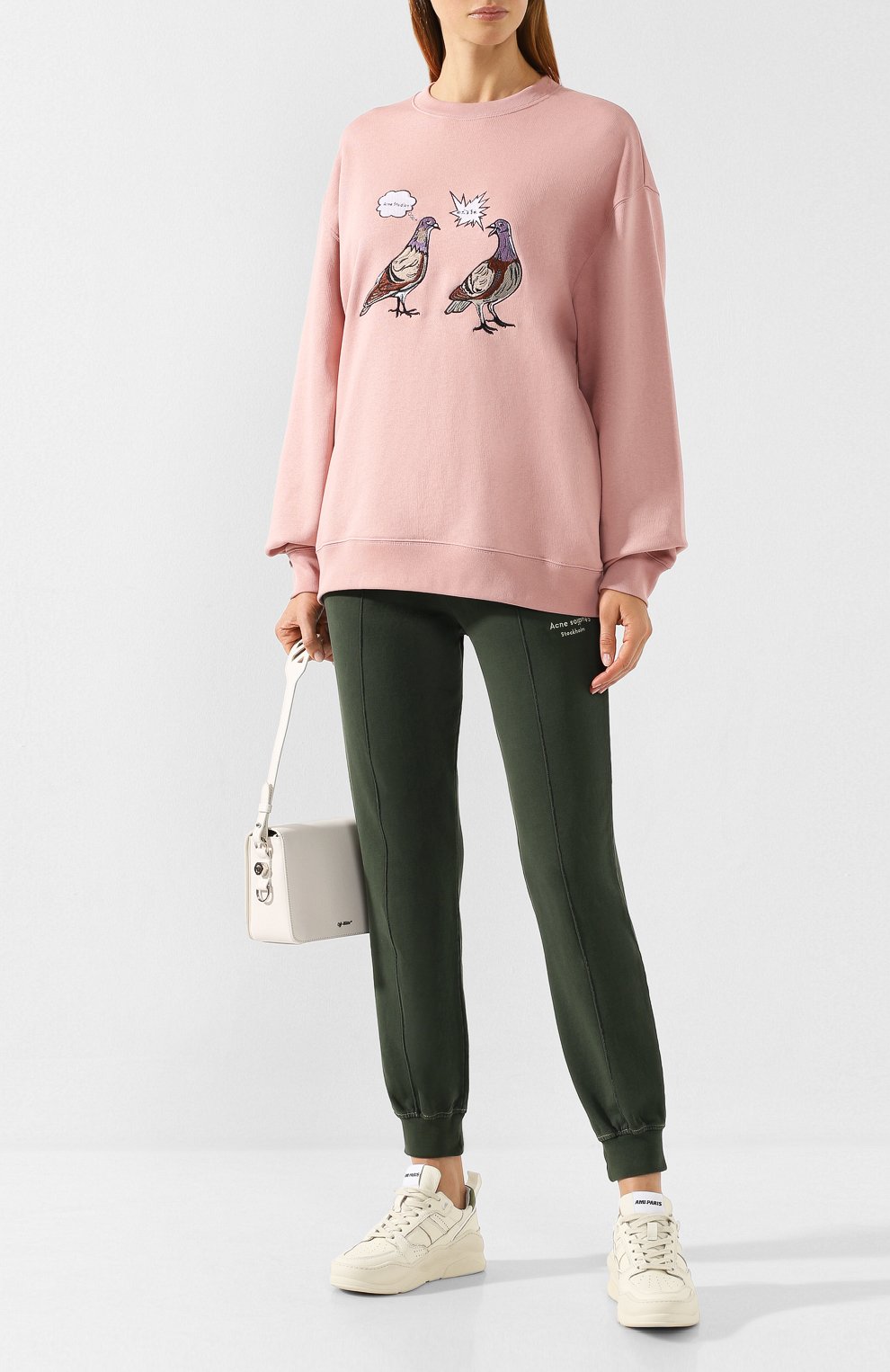 Хлопковый свитшот ACNE STUDIOS, арт. CI0028/W, фото 2